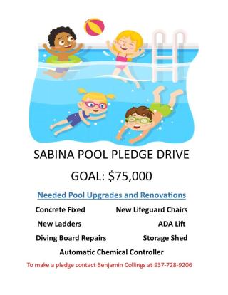 Sabina Pool Pledge Drive